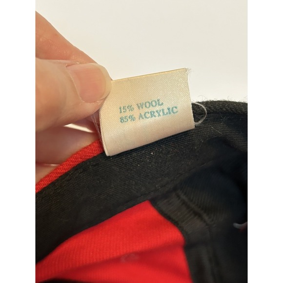 Chicago Bulls Snapback Cap Spell Out Hard to Find Wool Blend Hat AJD 90's - Picture 15 of 16